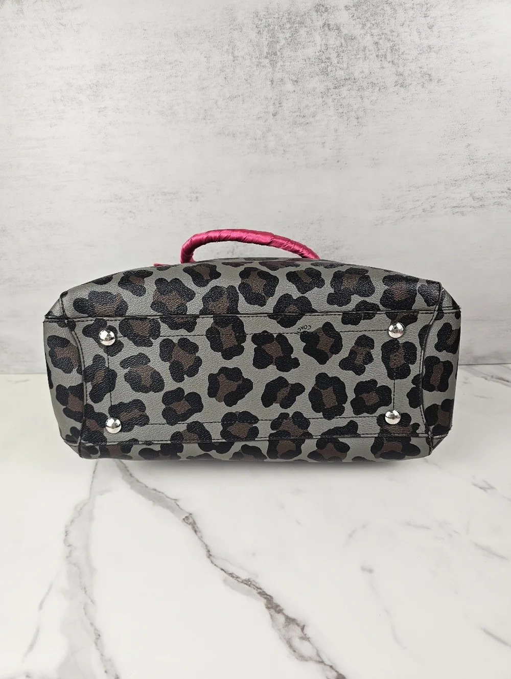 Coach Margo Satchel in Grey Ocelot